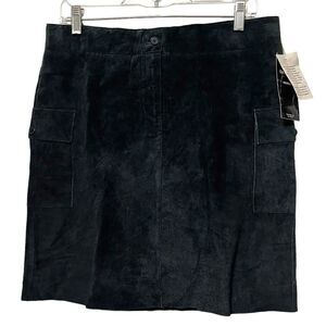 Karen Kane Black Suede Skirt